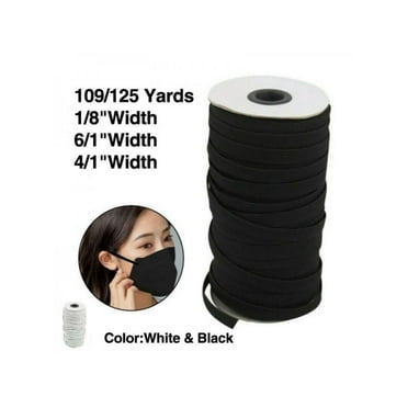 200 yards Elastic Band 1/4" 1/8" Braided Flat Trim for DIY face mask 200 yards Elastic Band 1/4" 1/8" Braided Flat Trim for DIY face mask